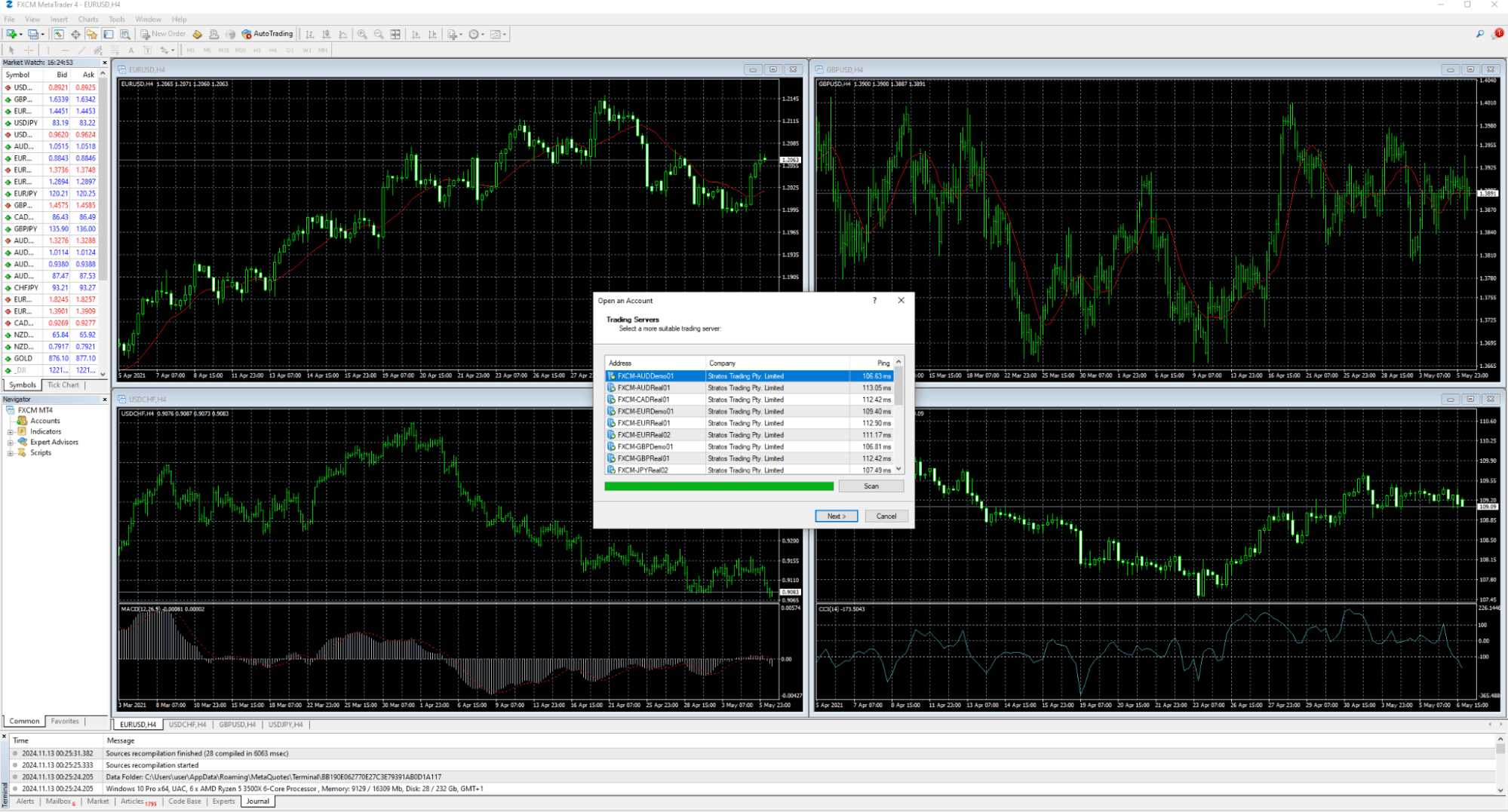การเชื่อมต่อ MT4 กับ FXCM
