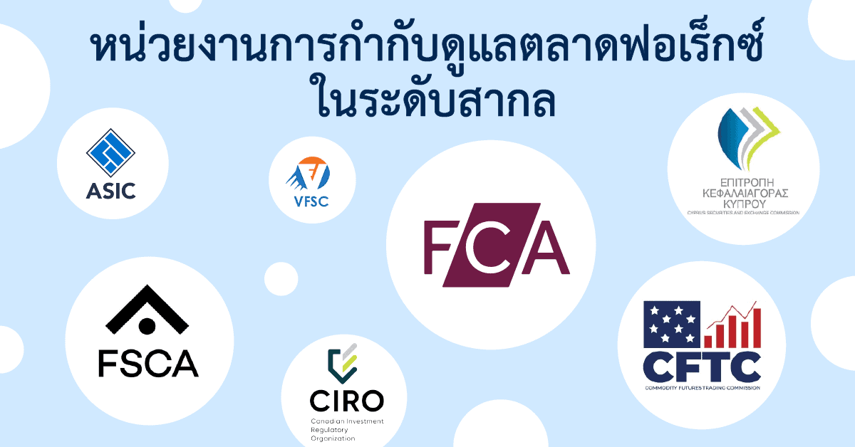 หน่วยงานการกำกับดูแลตลาดฟอเร็กซ์ ในระดับสากล