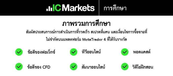 ส่วนการศึกษาของ IC Markets