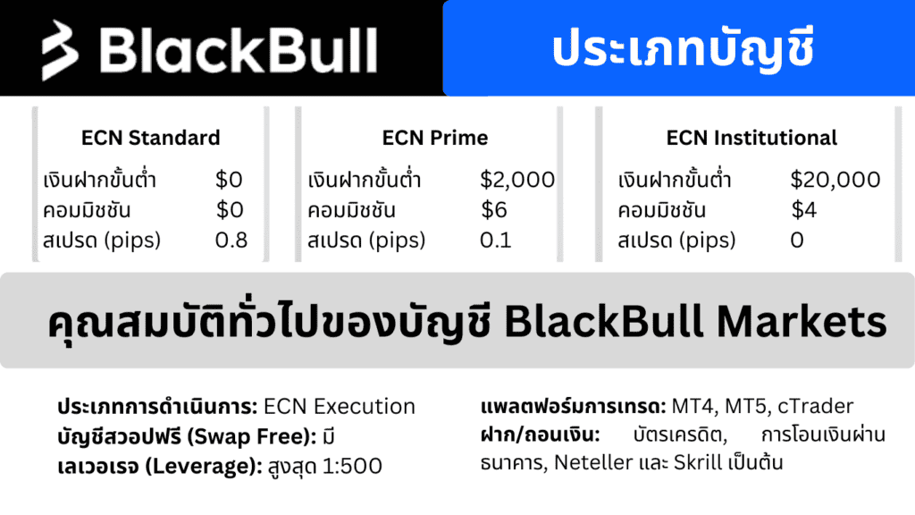 ข้อสรุปบัญชี Blackbull Markets