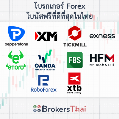 โบรกเกอร์ Forex โบนัสฟรีที่ดีที่สุดในไทย