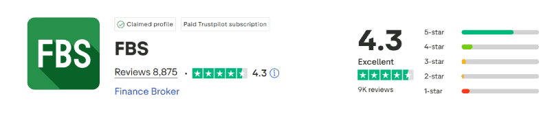 FBS Trustpilot Score