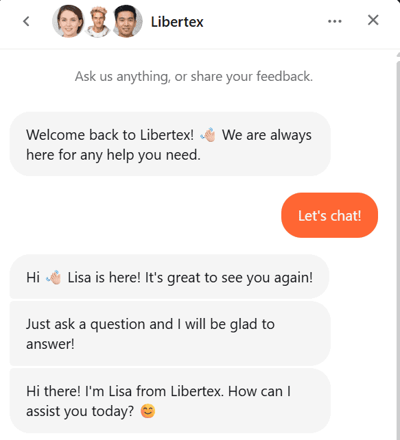 แชทสด Libertex