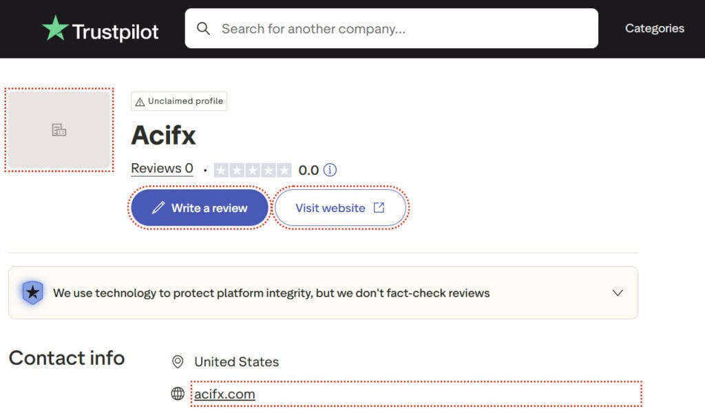 ACI Trading Trustpilot