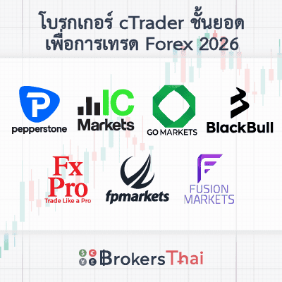 โบรกเกอร์ cTrader ชั้นยอด เพื่อการเทรด forex 2026