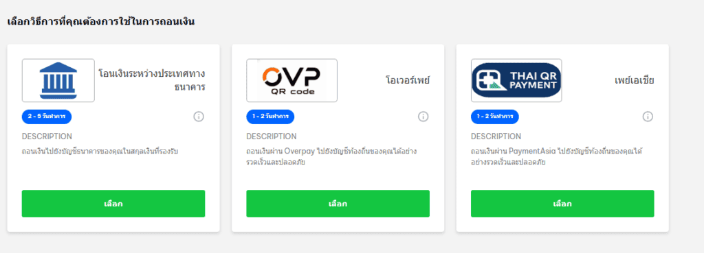 ถอนเงิน blackbull